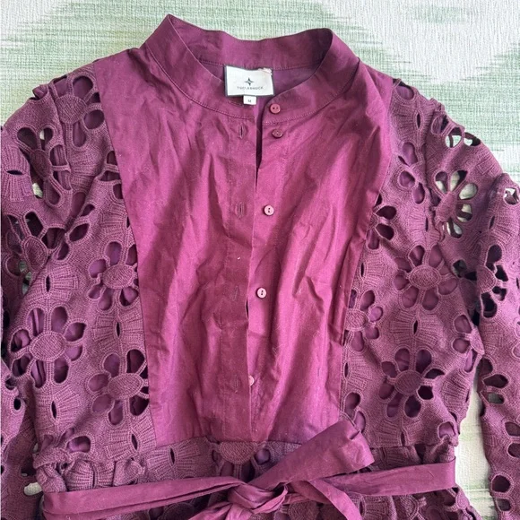 Tuckernuck Merlot Lace Calliope Dress - Picture 6 of 8